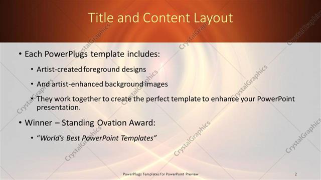 Title and Content presentation slide layout