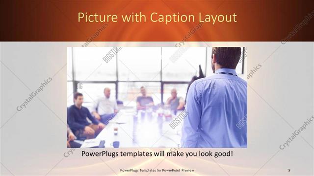 Picture with Caption presentation slide layout