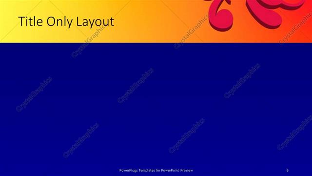 Title Only presentation slide layout