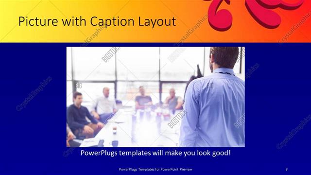 Picture with Caption presentation slide layout
