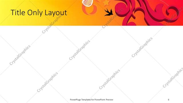 Title Only presentation slide layout