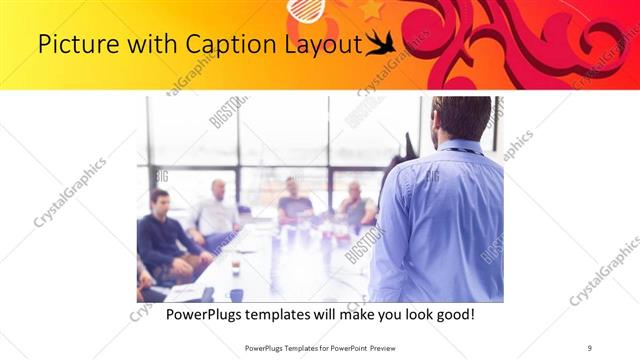 Picture with Caption presentation slide layout