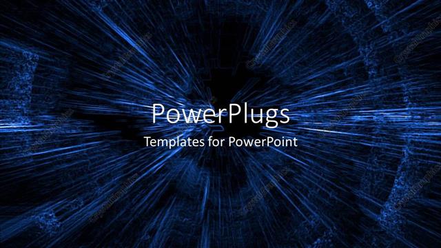  Presentation with black abstract - An abstract design on lots of blue strokes on a black background