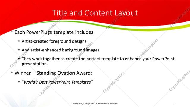Title and Content presentation slide layout