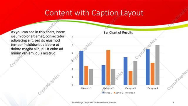 Content with Caption presentation slide layout