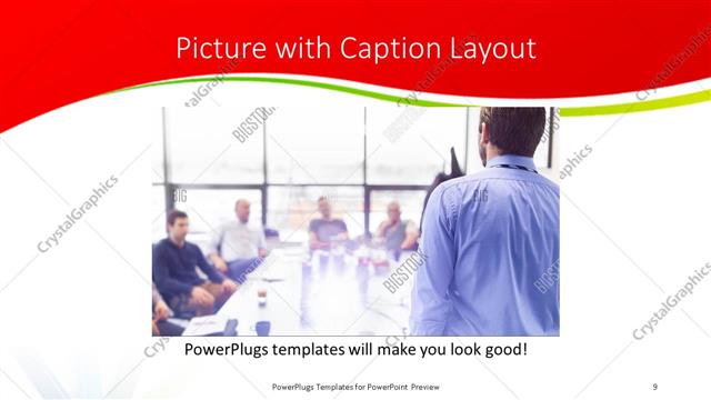 Picture with Caption presentation slide layout