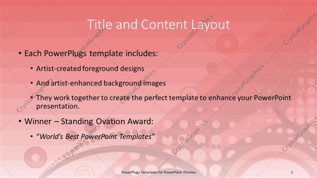 Title and Content presentation slide layout