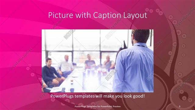 Picture with Caption presentation slide layout