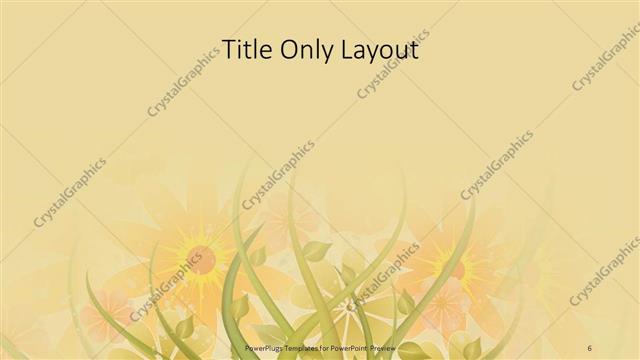 Title Only presentation slide layout