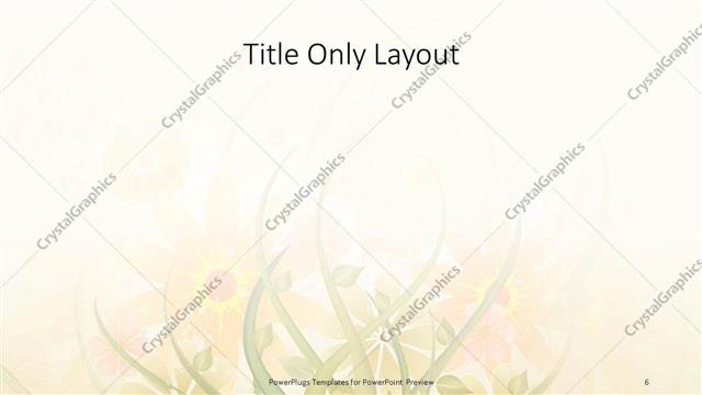 Title Only presentation slide layout