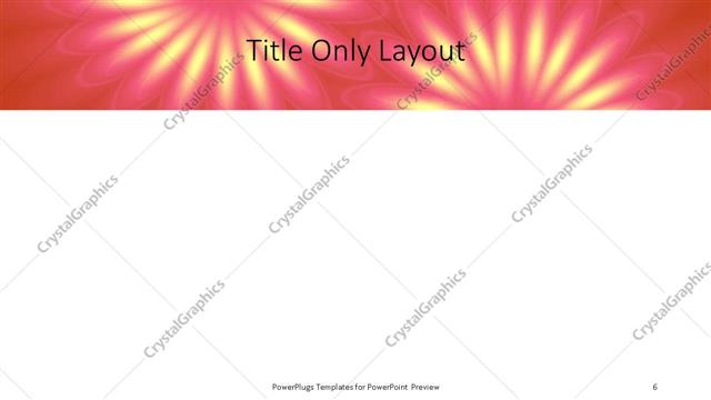 Title Only presentation slide layout