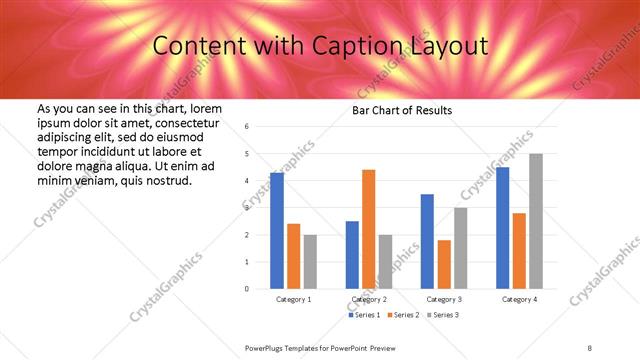 Content with Caption presentation slide layout