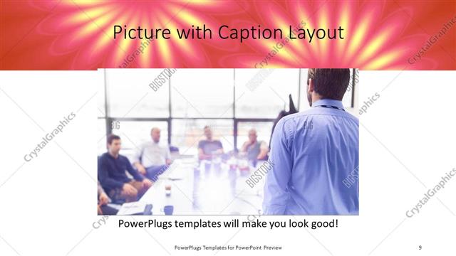 Picture with Caption presentation slide layout