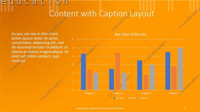 Content with Caption presentation slide layout