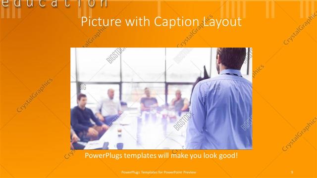 Picture with Caption presentation slide layout