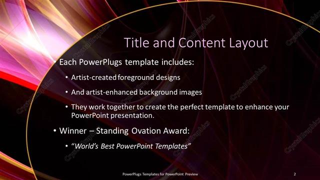 Title and Content presentation slide layout