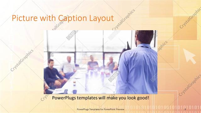 Picture with Caption presentation slide layout