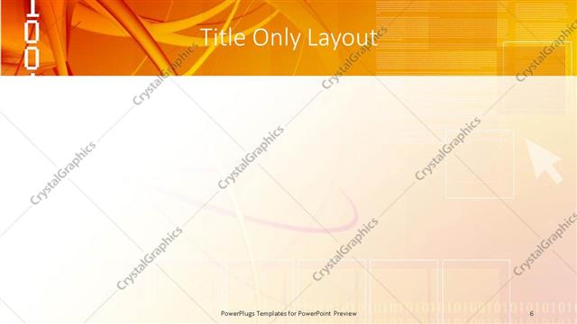 Title Only presentation slide layout