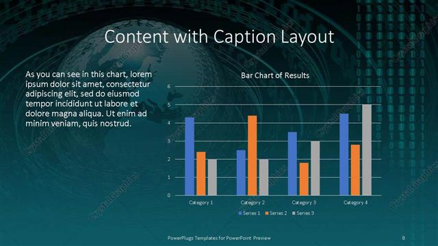 Content with Caption presentation slide layout