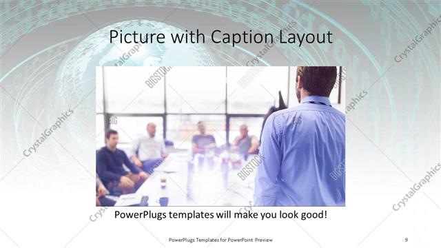 Picture with Caption presentation slide layout