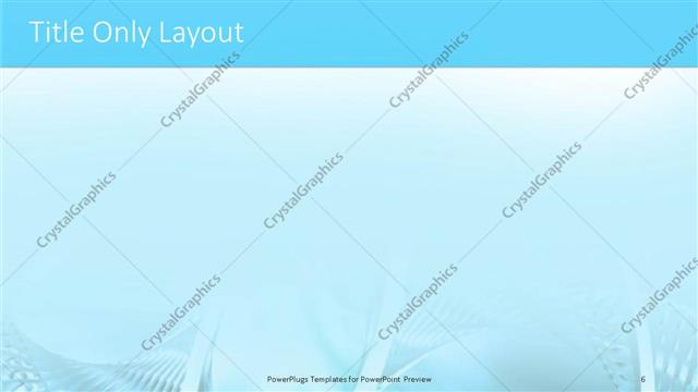 Title Only presentation slide layout