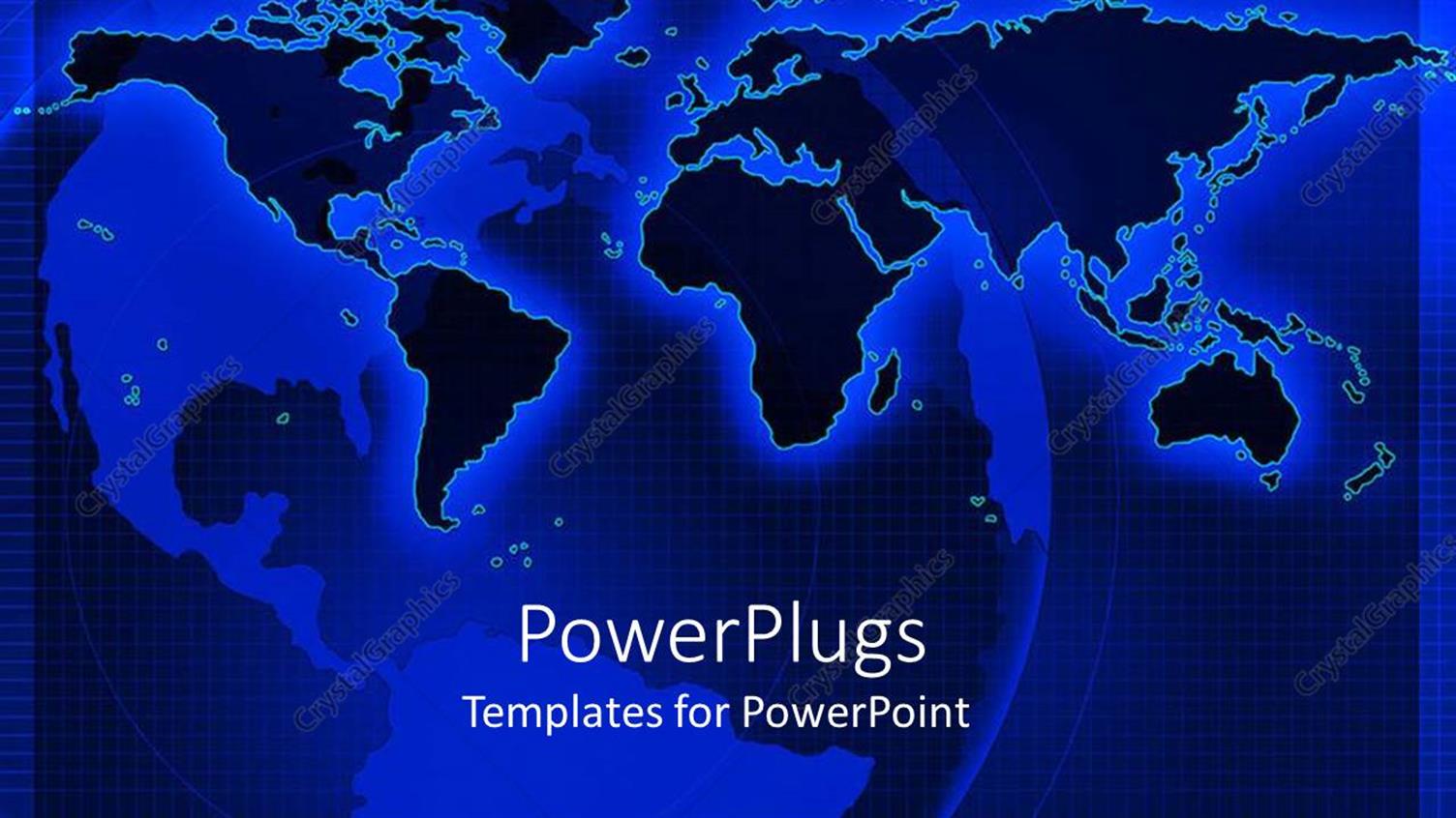 Featuring Abstract of an Earth Globe on a Bue Backgrround