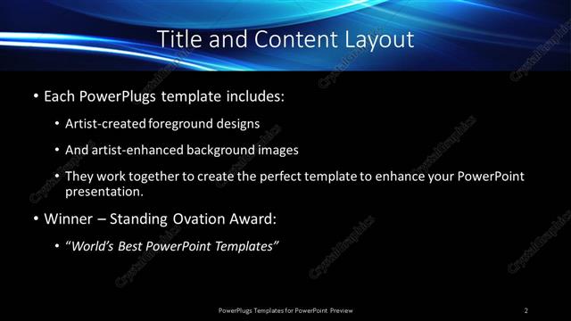 Title and Content presentation slide layout