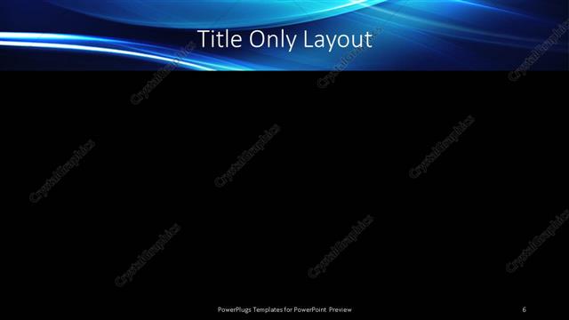 Title Only presentation slide layout