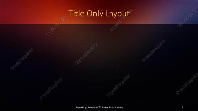 Title Only presentation slide layout
