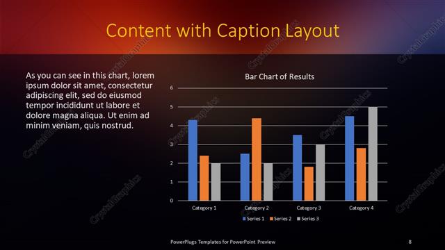 Content with Caption presentation slide layout