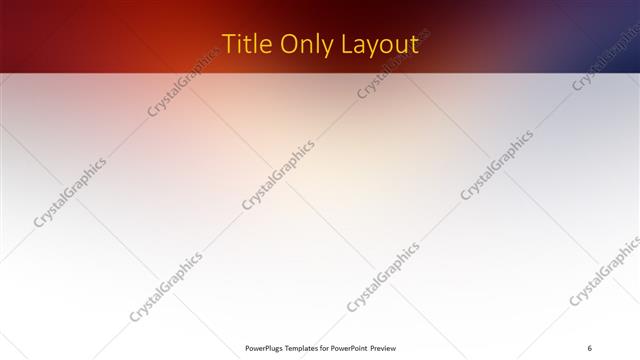 Title Only presentation slide layout