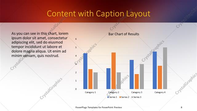 Content with Caption presentation slide layout