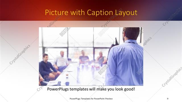 Picture with Caption presentation slide layout