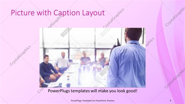 Picture with Caption presentation slide layout