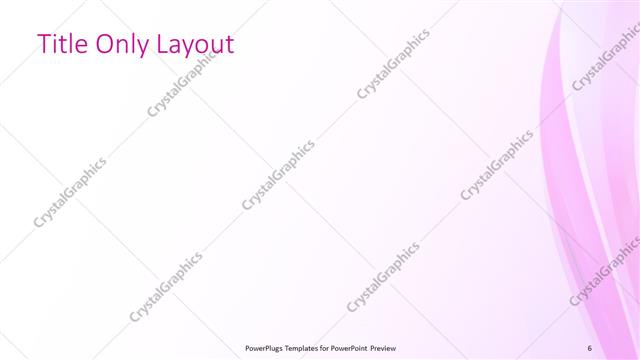 Title Only presentation slide layout