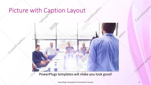 Picture with Caption presentation slide layout