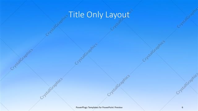 Title Only presentation slide layout
