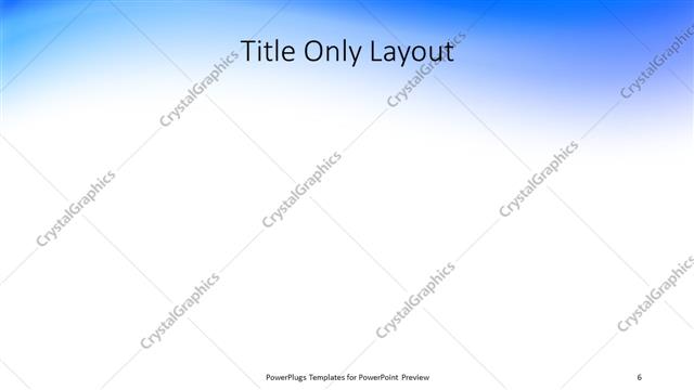 Title Only presentation slide layout