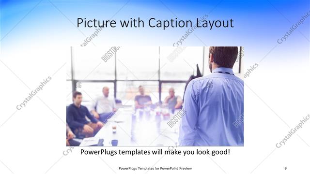 Picture with Caption presentation slide layout
