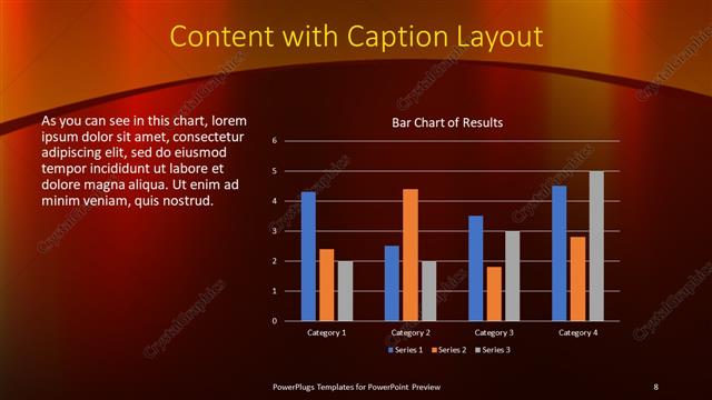 Content with Caption presentation slide layout