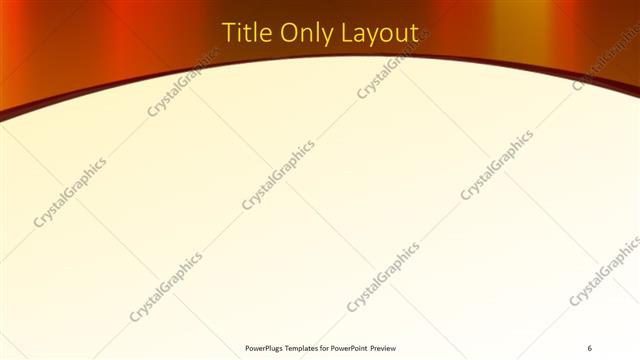 Title Only presentation slide layout