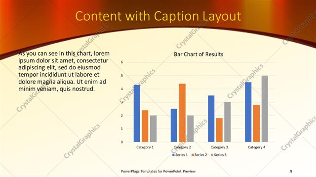 Content with Caption presentation slide layout