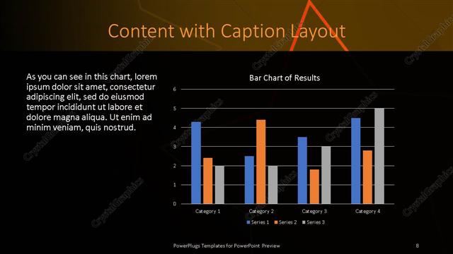 Content with Caption presentation slide layout