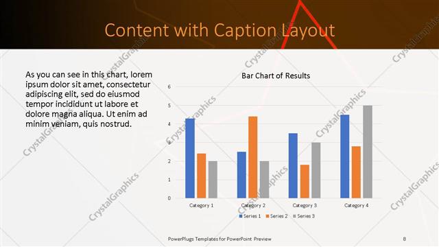Content with Caption presentation slide layout