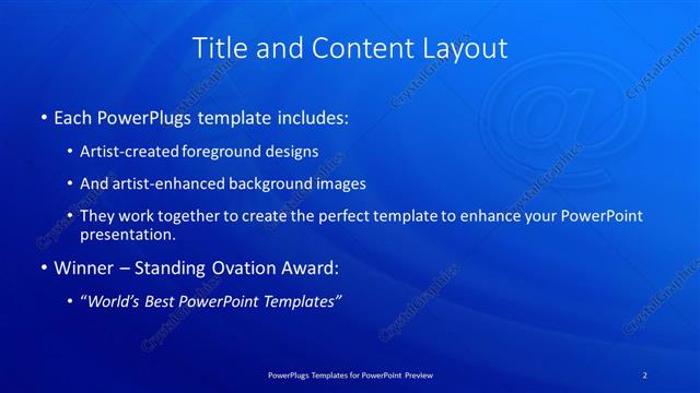 Title and Content presentation slide layout