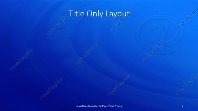 Title Only presentation slide layout