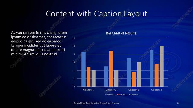 Content with Caption presentation slide layout