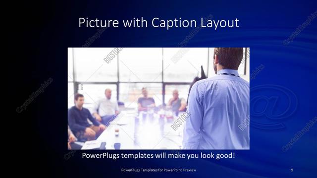 Picture with Caption presentation slide layout