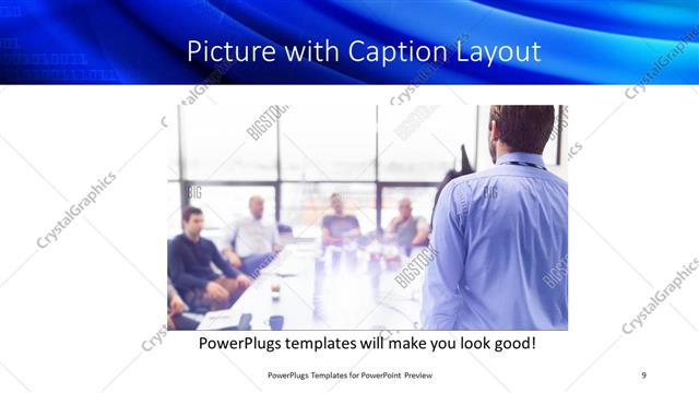 Picture with Caption presentation slide layout