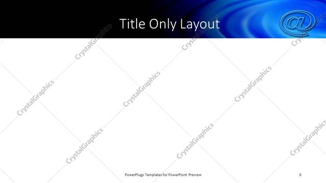 Title Only presentation slide layout